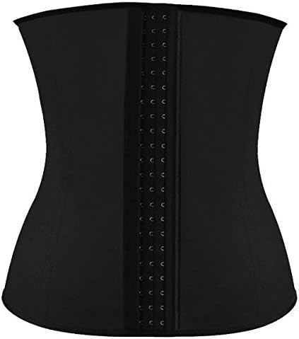 Affelia Women's Boned Steampunk Tesla Waist Trainer Cincher Corsets Color Black Size 2XL