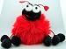 5" Valentines Day Heart Toy Teddy Bear Red Plush Lady Bug