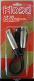 Hosa 2' Right Angle Mini Stereo Male to 2 XLR Female Breakout Y-Cable