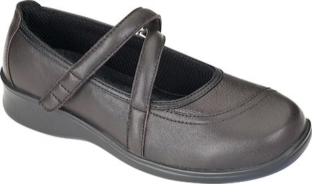 Orthofeet Women's 864 Diabetic Shoes,Brown Leather,10 M