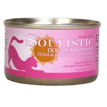 Soulistic Double Happiness Tuna & Crab Surimi Dinner Adult Canned Cat Food in Gelee