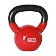 GoFit 15-Pound Red Kettlebell with Vinyl Coating, Iron Core Training DVD and Exercise Booklet