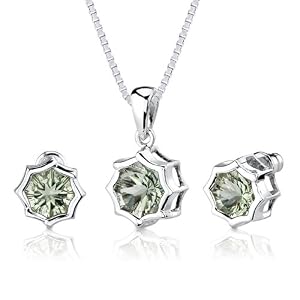 Exclusive Splendor: 10.00 carat Concave-Cut Snowflake Shape Green Amethyst... by