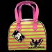 Pink and Green Striped The Ramones Bowling Bag Hand Purse