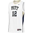 Nike Pittsburgh Panthers #12 Replica Basketball Jersey-White (X-Large)