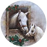 Set of Four Horses & Holly Coasters - Style TSGS2
