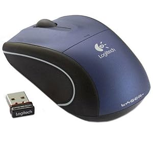 Logitech V450 NANO Cordless Laser Mouse - Midnight Blue by 