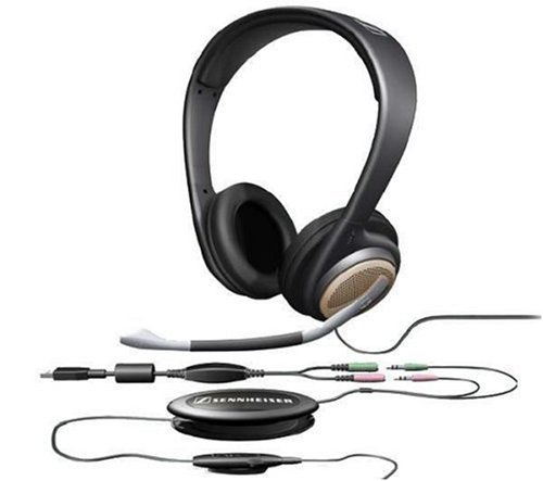 Childrens Toyshop  Computer : Sennheiser PC165 USB PC Binaural Gaming Headset with 3D Sound ( VOIP ,USB Adapter with Built in Sound card )