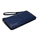 befen Women's Genuine Leather Wristlet Clutch Cell Phone Wallet, Multi Card Organizer Wallet Purse (Gemstone Blue)