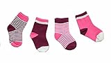 乳幼児かわいい靴下/ソックス 四つセット(1歳〜3歳, 女の子-1)