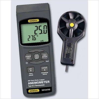 Data-Logging Anemometer/Thermometer