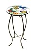 Evergreen 2GM224 Round Glass-Top Side Table, Butterflies, 22-Inches Tall x 12... Evergreen 2GM224 Round Glass-Top Side Table, Butterflies, 22-Inches Tall x 12...
