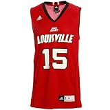 adidas Louisville Cardinals #15 Red Replica Basketball Jersey