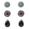 @tract Vintage Earring Trio - Silvertone