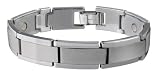 Sabona 35680 Tungsten Carbide Brushed Magnetic Bracelet, Extra Large