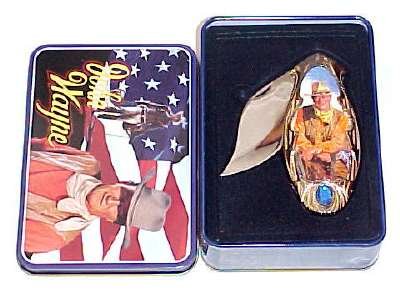 John Wayne Fancy Collector Pocket Knife
