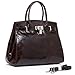 Vicenzo Shelby Brown Distressed Leather Handbag