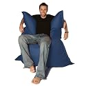 BAZAAR BAG - Giant Beanbag BLUE - Outdoor & Indoor - MASSIVE 180x140cm - GREAT for Garden