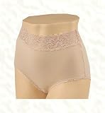 Barely Breezies 2-PAIR Stretch Cotton (Cotton/lycra) Lace Trim Brief Style Panties RETAIL VALUE $34