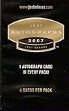 2007 Just Autographs Sealed Foil Pack Pack LOT (3 Packs with 3 Cards PLUS 1 Autopgraph Card per PACK)
