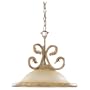 Sea Gull Lighting 65013-813 Single-Light Windsor Manor Pendant, Excavated Pearl Glass, Sandst One