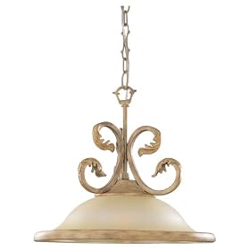 Sea Gull Lighting 65013-813 Single-Light Windsor Manor Pendant, Excavated Pearl Glass,... by Sea Gull Lighting