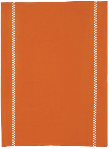 Winkler - 5302048403 - Lot de 3 Torchons - Fond Orange Brule