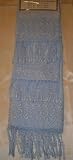 Blue Sexy with Emb' Fringe Shower Curtain + Vinyl+hook