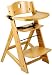 Keekaroo Adjustable Height Right Wood High Chair with Tray - Natural