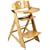 Keekaroo Adjustable Height Right Wood High Chair with Tray - Natural