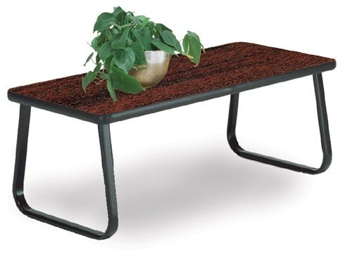 OFM TABLE2040-MAHOGANY Cocktail Table - Sled Base - Mahogany