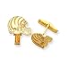14K Cincinnati Bengals Helmet Cuff Links
