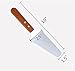 Harrahs Pie Server Cake Holder Transfer Triangular Spade Spatula for Cake Baking with Wooden Handle 5-Pack shovel, Stainless Steel