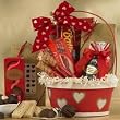 Heart To Heart Valentines Day Gift Basket of Chocolate and Treats