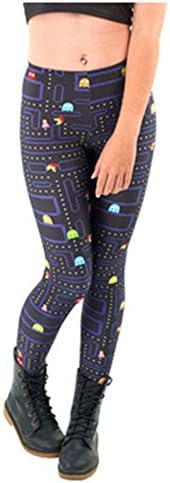Women Punk leggings Funny PAC-MAN Cartoon Pants Fitness Sport Leggings