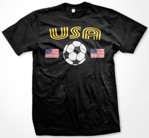 soccer shirts USA Soccer Mens T-shirt, United States of America National Pride Mens Shirt, Medium, Black soccer shirts