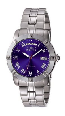 Invicta II Collection 5259 Quartz Sapphire Coated Mineral Blue Dial Stainless Steel Plating Stainless Steel Band Men's Watch