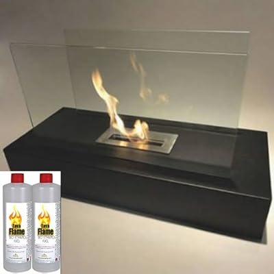 Modern Bio Ethanol Ventless Free Standing Tabletop Fireplace, Nu-flame Freestanding Fiamme Ethanol Fireplace
