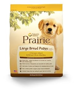 Prairie Large Breed Puppy Chicken Meal & Brown Rice Medley by Nature's Variety 30 lb Bag