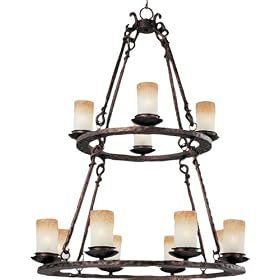 Maxim Lighting 10977WSOI 12 Light Notre Dame Chandelier,