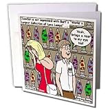 Londons Times Health and Vanity Trends Cartoons - Lava Lamps On First Date - Greeting Cards-6 Greeting Cards with envelopes