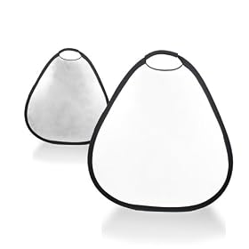 80cm 2in1 Portable Photo Studio Reflector Silver&White with Carrying Bag