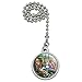 Alice in Wonderland Garden Party Ceiling Fan and Light Pull Chain