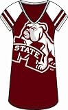 Mississippi State Bulldogs Women's Jersey Style Nightshirt