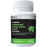 Papaya Leaf Extract (60 Capsules) / Boosts Natural Killer Cells (Organic, GMO-free, BPA-free, Alcohol-free, Vegan)
