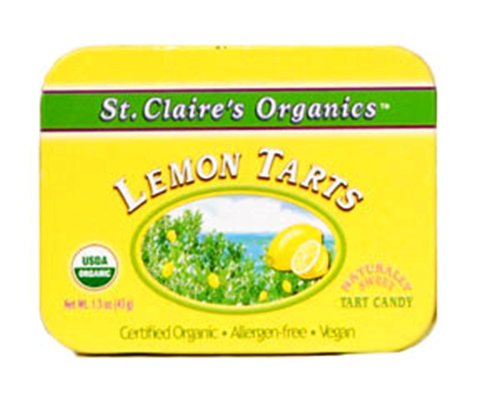 St. Claire's Organic Candy, Lemon Tarts, 1.5 Ounce (Pack of 6)