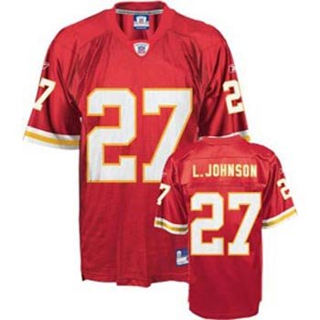 Larry Johnson Chiefs Red Reebok Replica Jersey - Size 52 - XL