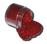 embossing powder - red sparkle