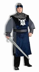 Forum Plus Size Knight Of The Round Table Costume, Silver, Plus