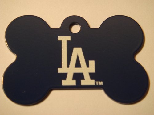 MLB LA Dodgers Baseball Large Bone ID Tag